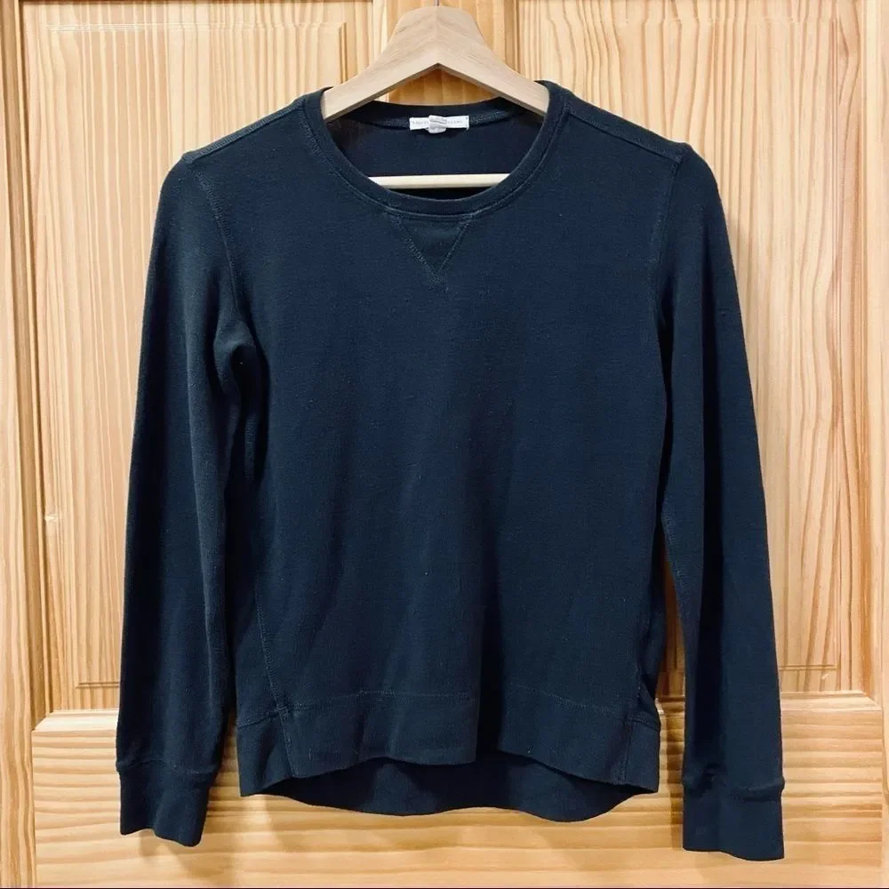 Rockets of Awesome Washed black crewneck soft long sleeve shirt top 10 12